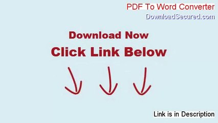PDF To Word Converter Full - Download Now