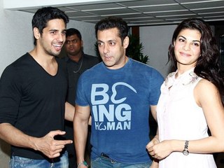 Salman and Jacqueline at Success Siddharth Malhotra