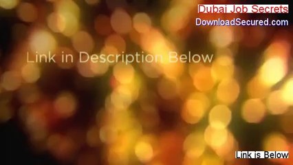 Dubai Job Secrets PDF - Download Now (2014)