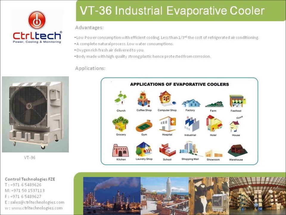 VT-36- Air cooler-Evaporative air cooler-industrial air cooler-port a cool-desert cooler