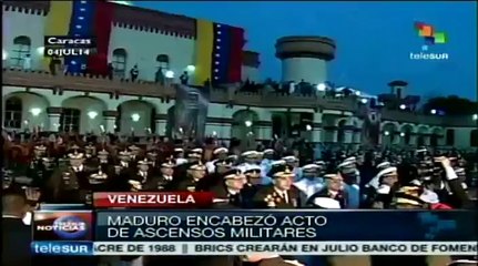 Download Video: Pdte. Maduro encabeza actos de ascensos militares