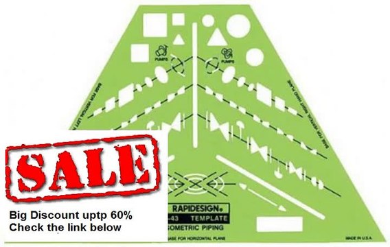 Best Deals Engineers Drafting and Design Templates R-43 Berol Rapidesign isometric piping Review