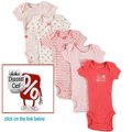 Cheap Deals Carter's Baby Girls 5 Pack Short Sleeve Bodysuit Set Review