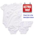 Cheap Deals Carter's Little Layette 5 Pack White Short Sleeve Bodysuits - Size 24 Months Review