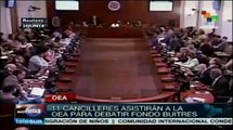 Cancilleres de la OEA se reúnen hoy para tratar tema de fondos buitre