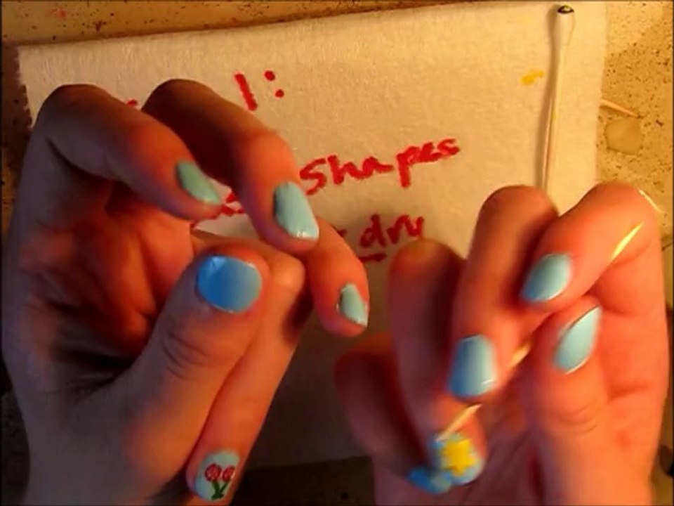 Cherry & Sunflower [Nail Design Tutorial]