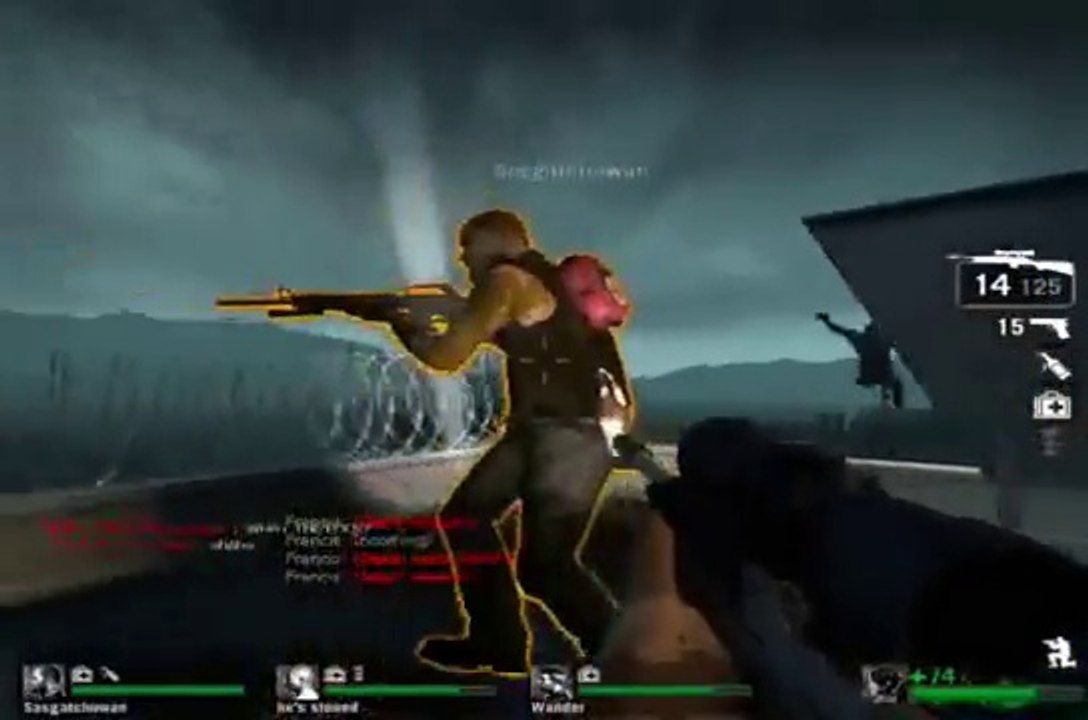 {2} Left 4 Dead - 2 Sniper Headshot Roflcopters (Unseenstalkr)
