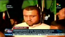 Partidarios de Hamas protestan por asesinato de joven palestino