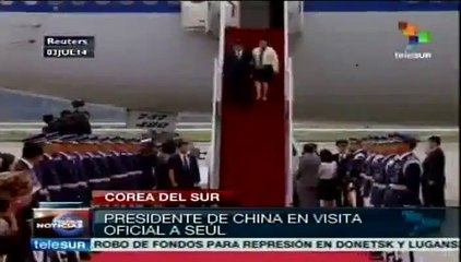 Presidente de China realiza visita oficial a Corea del Sur