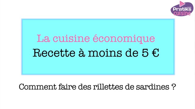 recette rillettes de sardines pour moins de 5 Euros