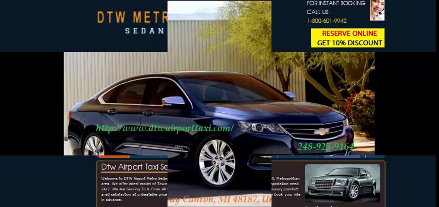 Detroit Metro Airport Taxi Cars Transportation services