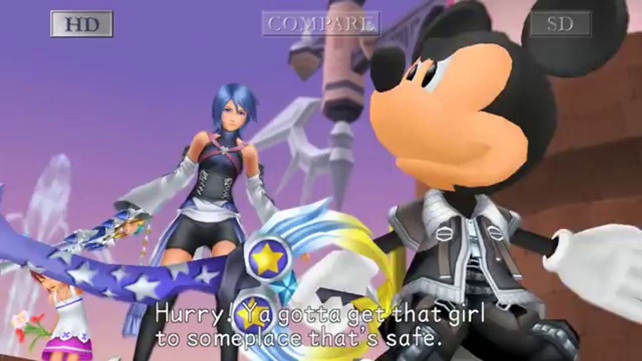 KINGDOM HEARTS HD 2.5 ReMIX -Trailer Comparatif SD / HD