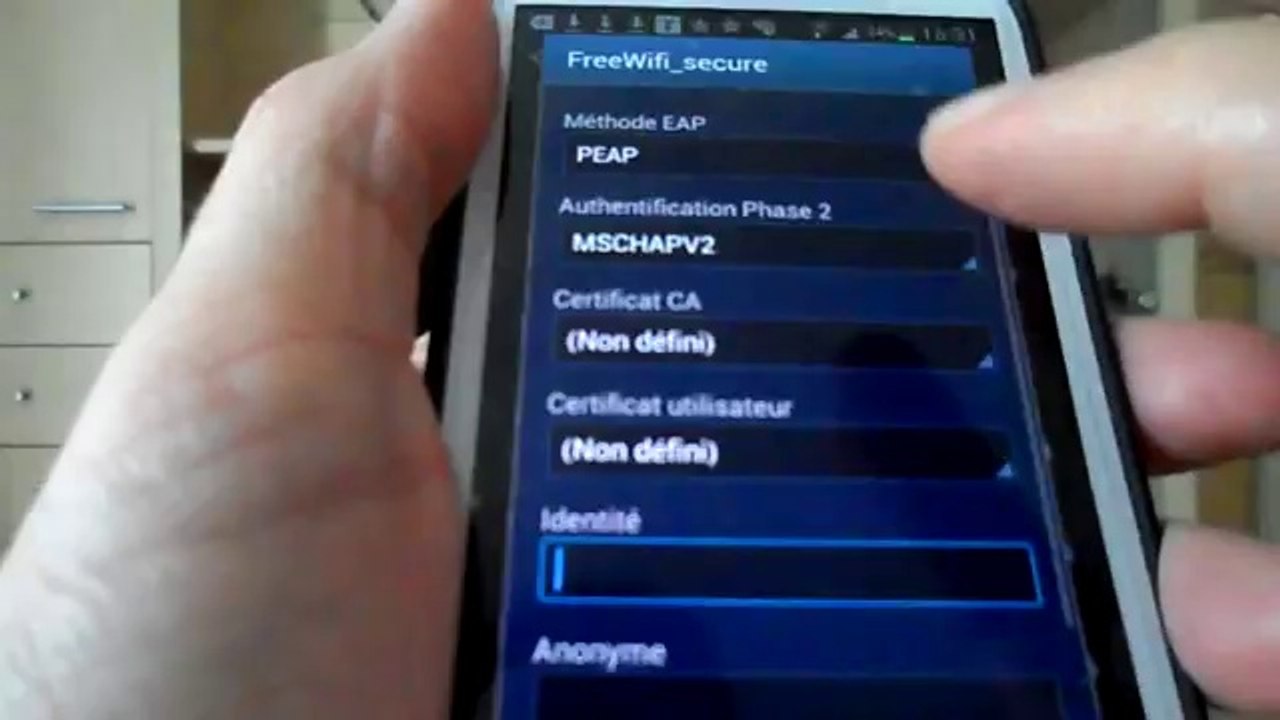 WiFi gratuit FreeWiFi Secure (EAP-SIM) tuto