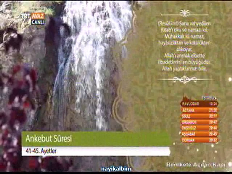 Adem Saygılı Ankebut suresi Ramazan 2014