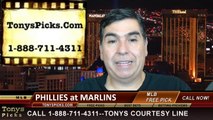 Miami Marlins vs. Philadelphia Phillies Pick Prediction MLB Odds Preview 7-3-2014