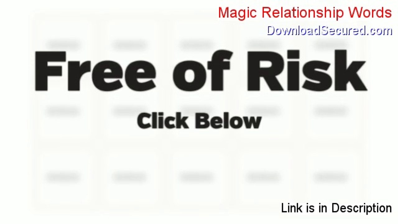 Magic Relationship Words Free Review - Legit Review (2014)