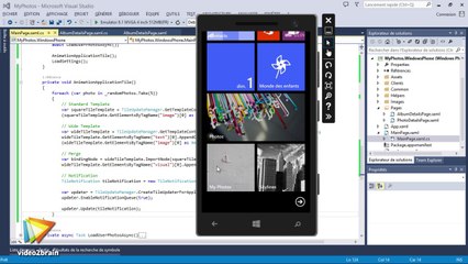 Créer sa première application Windows Phone 8.1 : trailer | video2brain.com