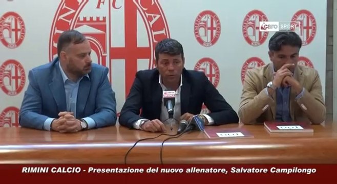 Icaro Sport. Rimini Calcio: la presentazione di Campilongo