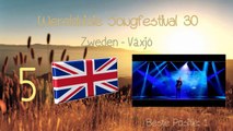 Wereldvisie Songfestival 30 - De 10 beste landen?