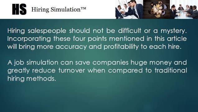 Hiring Salespeople 4 Easy Steps to Increase Your Successful Hires