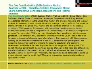Flue Gas Desulfurization System Market 2020
