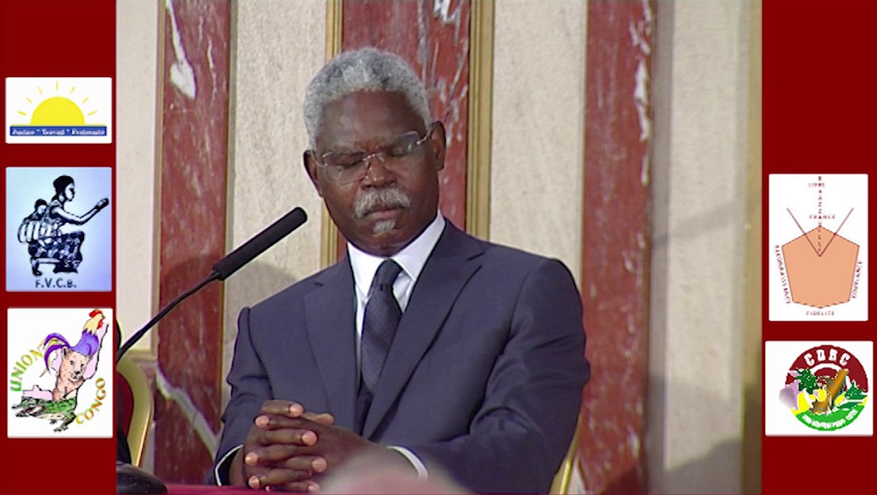 Conférence de presse du 10 juin 2014 aux Salons Hoche Paris. Questions de Monsieur Jean Richard SAMBA dia NKOUMBI sur l’étalage de la division, de la scission du Congo et de la rupture de l'unité nationale qui profiteraient à Sassou Nguesso. Réponse de Mo