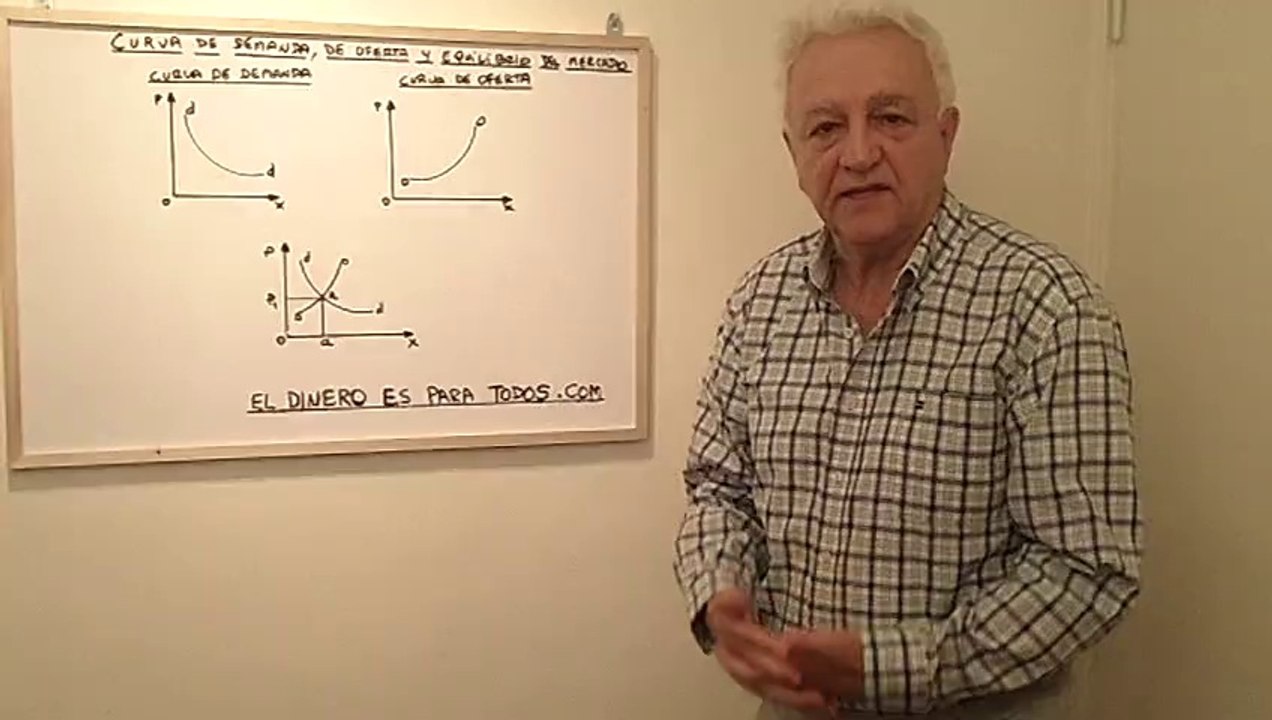 Curva de demanda, oferta y equilibrio del mercado