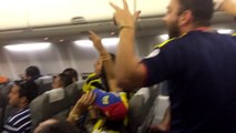 Colombian fans celebrating