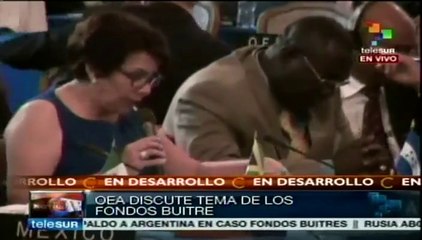 Ministros de Exteriores debaten en OEA conflicto de "fondos buitre"