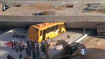 Une bretelle d'autoroute s'effondre à Belo Horizonte