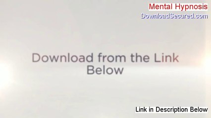 Mental Hypnosis Reviewed [Hear my Review 2014]