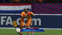 Robin van Persie Flying Header Goal in FIFA 14