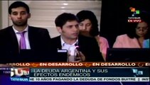 Fallo de fondos buitre hace imposible las reestructuraciones: Kicillof