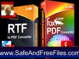 Download FoxPDF RTF to PDF Converter 3.0 Serial Code Generator Free
