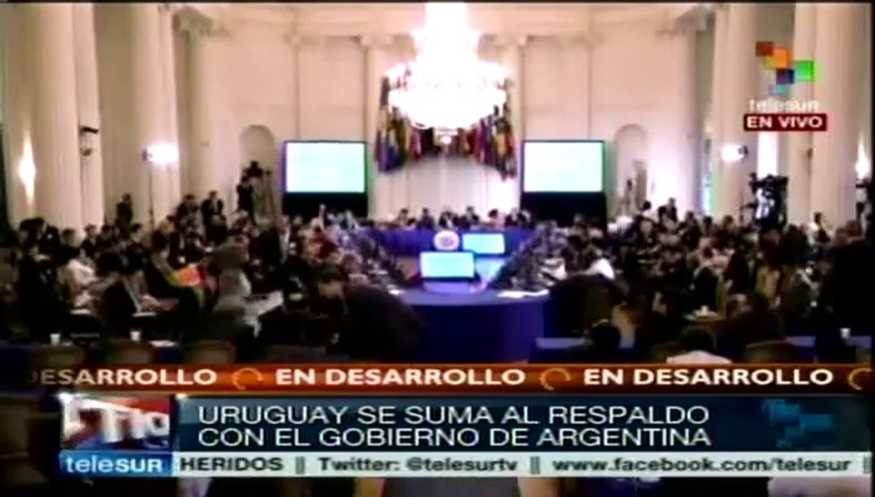 Uruguay apoya a Argentina ante reclamos de "fondos buitre"