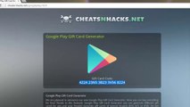 GRATUIT Google Play Store Hack ONLINE Générateur de Cartes-cadeaux - Free Gift Card Code Generator