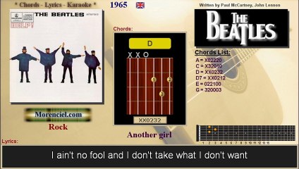 The Beatles - Another girl (No vocal)