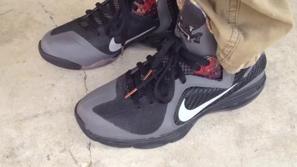 Cheap Lebron Shoes,Cheap Nike lebron 9 bhm black history month on feet