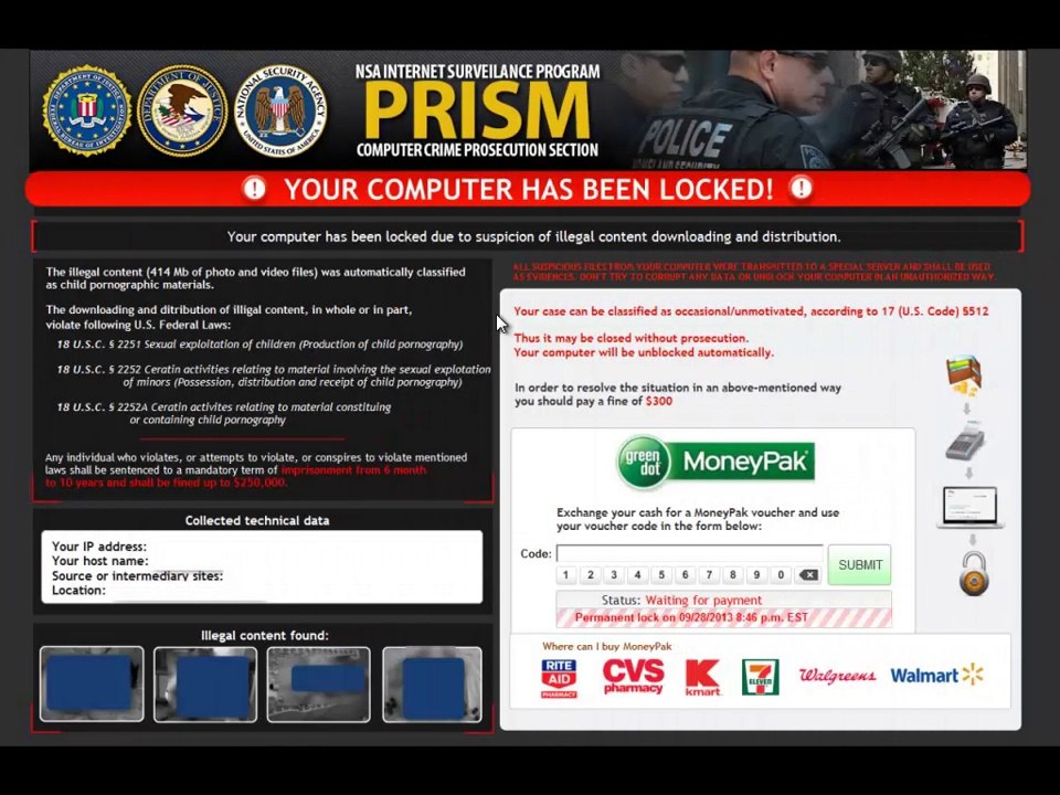 NSA Scam Virus Removal Guide