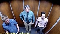 Karate in an elevator prank