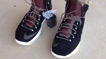 Cheap Lebron Shoes,Cheap Nike lebron x 10 ext qs black suede mint nubuck on feet