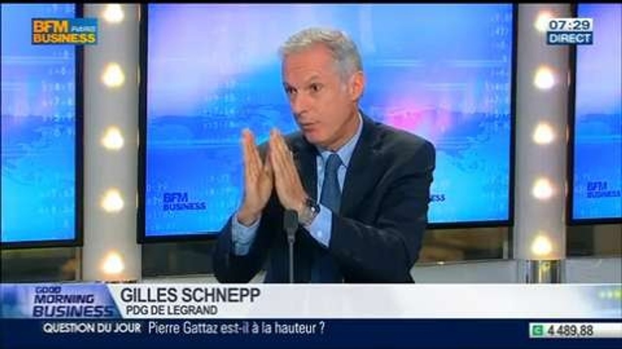Legrand veut améliorer sa productivité avec une nouvelle stratégie organisationnelle, Gilles Schnepp dans GMB - 04/07