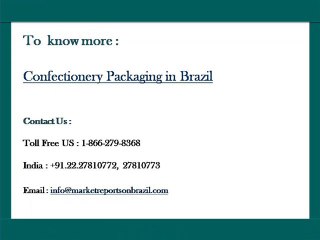 Confectionery Packaging in Brazil