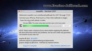 Evasion 1.0.9 Full iOS 7.1.2 Jailbreak Untethered Final Launch