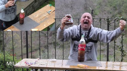 Coke + Nutella + Mentos + Durex ITALIA world record