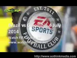 watch Colombia vs Brazil video stream 4 July