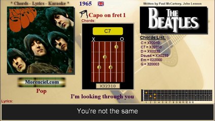 The Beatles - I'm looking through you (No vocal)