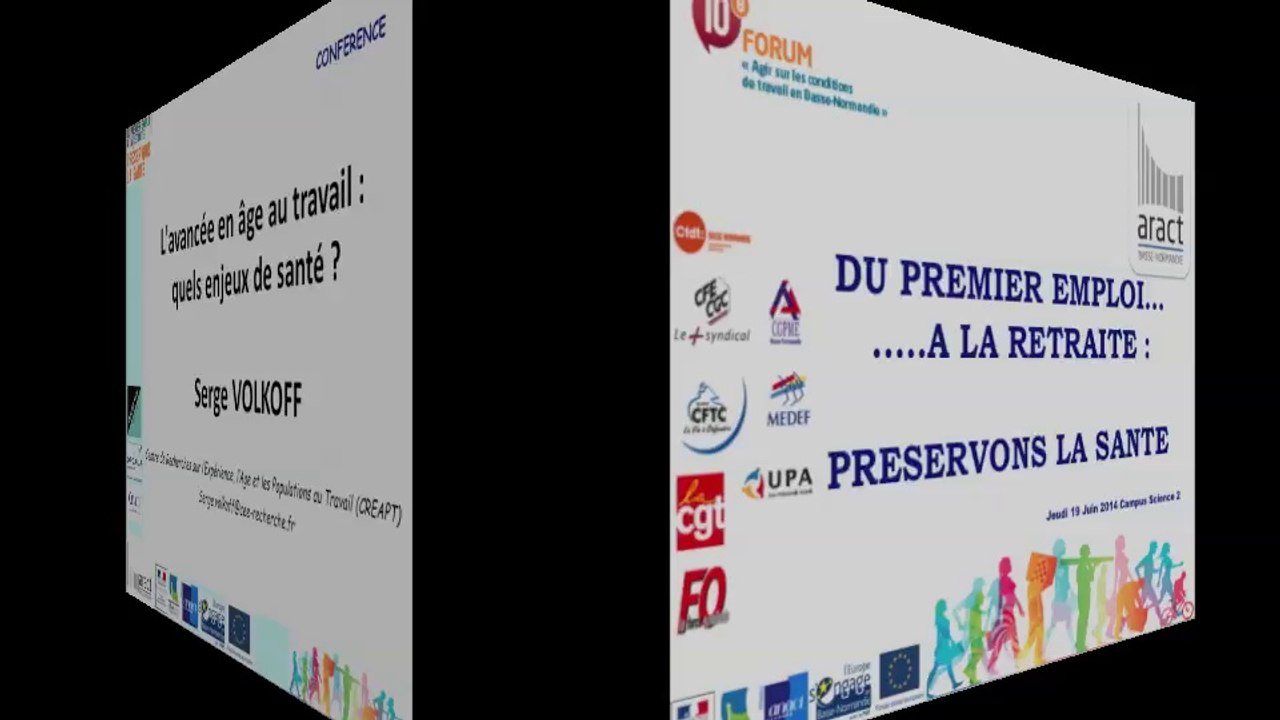 L'avancée en âge au travail: Quels enjeux de Santé ? S. Volkoff - Echanges avec la salle (FORUM ARACT Basse-Normandie, 19/06/2014)