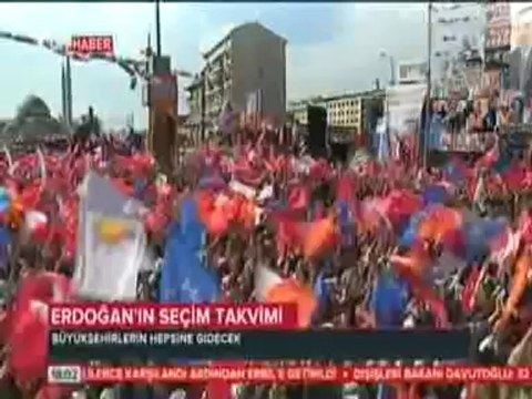 Cumhurbaşkanı Seçim Takvimi Netleşti. Başbakan Erdoğan Köşk İçin 25 Büyükşehir'de 40 Miting Yapacak