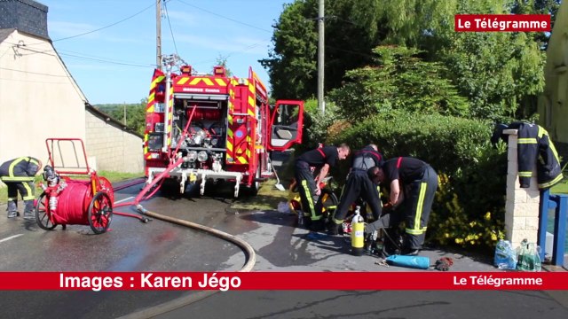 Saint-Gérand (56). Un incendie détruit partiellement une maison